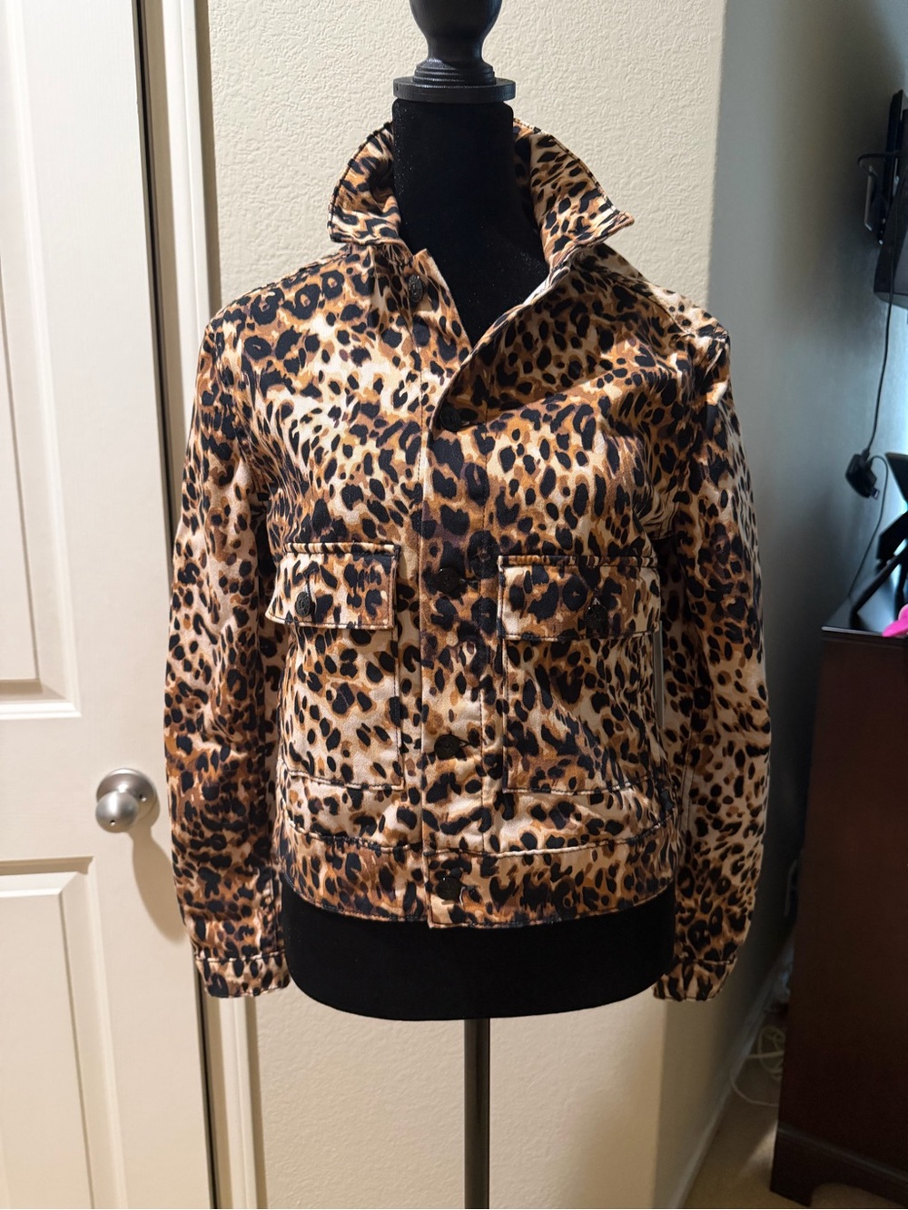 Leopard Print Women's Jacket - Animal Print